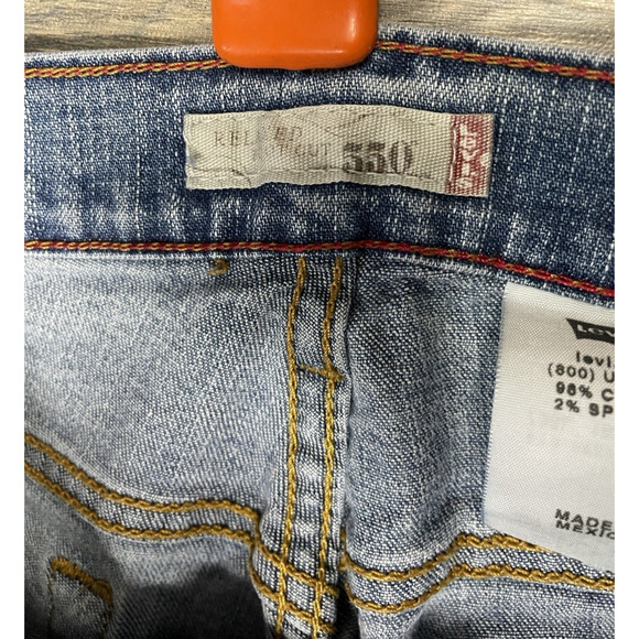 Vintage Levi's 550 Relaxed Fit Denim Jeans Women's Size 18M Blue Medium Wash Y2K - Picture 6 of 9